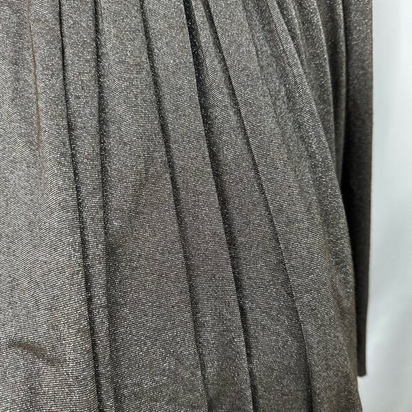 Vintage Y2K Arden B Silver Metallic Dress Sheer Lace Small Retroglam Holiday - Picture 4 of 6